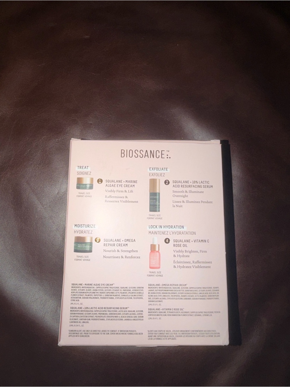 Biossance Rapid Radiance Set Vitamin C Lactic Acid Squalane Skincare - Picture 3 of 4